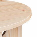 vidaXL Table basse Naturel 50 x 50 x 35 cm Bois massif en pin