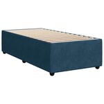 vidaXL Sommier à lattes de lit avec matelas Bleu foncé 90x200 cm