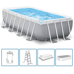 Intex Jeu de piscine rectangulaire Prism Frame 488x244x107 cm 26792GN
