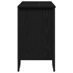 vidaXL Meuble de Lavabo de Salle de Bain Chêne noir 91 x 35 x 60 cm
