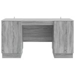 vidaXL Bureau Sonoma gris 142 5 x 50 x 75 cm Bois d'ingénierie