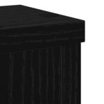 vidaXL Support de Plante 2 Pièces Chêne noir 10 x 10 x 18 cm