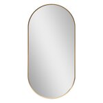 Miroir mural elliptique 40 x 80 cm doré 03_0007898