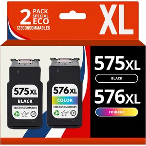 Pack compatible CANON PG-575XL/CL-576XL  2 cartouches