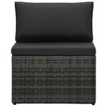 Salon de jardin meuble d'extérieur ensemble de mobilier 5 pièces avec coussins résine tressée gris 02_0016432