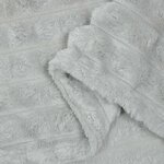 vidaXL Jeté Gris 200 x 150 cm Toison