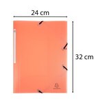 Chemise À Élastiques 3 Rabats Polypropylène Chromaline Pastel - A4 - Corail - X 25 - Exacompta