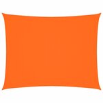 vidaXL Voile de parasol tissu oxford rectangulaire 2 5x4 m orange