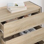 vidaXL Buffet avec tiroir Sonoma 79 x 36 x 75.5 cm Bois d'ingénierie