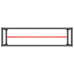 vidaXL Cadre de banc de travail Noir et rouge mat 190x50x79 cm Métal