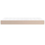 vidaXL Matelas de lit à ressorts ensachés Cappuccino 100x200x20 cm