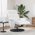 vidaXL Fauteuil inclinable Blanc 71 x 98 x 106 cm Faux cuir