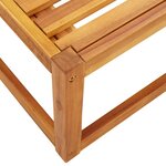 vidaXL Salon de jardin avec coussins 4 Pièces bois d'acacia massif