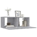 vidaXL Meuble TV sonoma gris 80x30x30 cm bois d'ingénierie