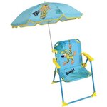 MARSUPILAMI Chaise pliante avec parasol ± chaise 53 x 39 x 39 cm, parasol ø 65 cm pour enfant