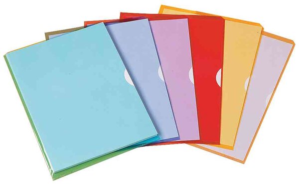 Sachet de 10 pochettes-coin Fard'liss jaune en PVC 20/100e OXFORD