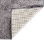 vidaXL Tapis lavable antidérapant 120x180 cm gris