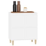 vidaXL Buffet Blanc 60x35x70 cm Bois d'ingénierie