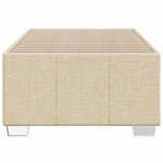 vidaXL Cadre de lit sans matelas crème 100x200 cm tissu