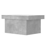 vidaXL Table basse gris béton 80x55x40 cm bois d'ingénierie