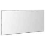 vidaXL Miroir Sonoma gris clair 80 x 37 cm Verre et Bois Ingénierie