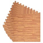 vidaXL Tapis de sol de piscine 6 Pièces bois 4 32 ㎡ Mousse EVA
