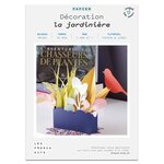 Coffret création en papier - 1 jardinière avec oiseau