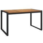 vidaXL Ensemble à manger de jardin 7 Pièces bois d'acacia solide et métal