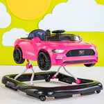 Bright starts trotteur bébé 3 en 1 ford mustang rose