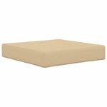 vidaXL Coussin de canapé d'extérieur 3 Pièces Beige Polyester