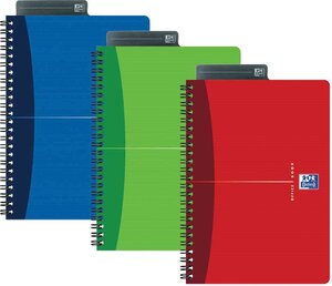 Cahier reliure spirale 21 x 29 7 cm 180 pages 90g petits carreaux Aléatoire OXFORD