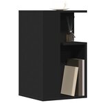 vidaXL Table d'appoint noir 35x35x60 cm bois d'ingénierie