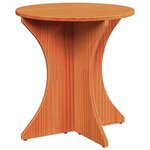vidaXL Table basse 2 Pièces Brun cire Bois massif en pin