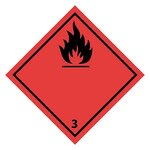 Étiquette vélin pour transport de matières dangereuses matières dangeureuses pour l'environnement (lot de 1000)