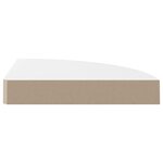 vidaXL Étagère d'angle flottante blanc brillant 25x25x3 8 cm MDF