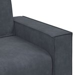 vidaXL Fauteuil gris foncé 60 cm velours