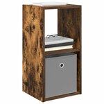 vidaXL Table de chevet 2 Pièces Chêne fumé 30 5 x 27 x 59 5 cm