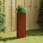 vidaXL Jardinière 30x26x75 cm acier corten