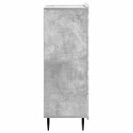 vidaXL Buffet Gris béton 66 x 34 5 x 97 cm Bois d'ingénierie