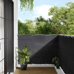 vidaXL Écran de balcon anthracite 120x700 cm 100  polyester oxford