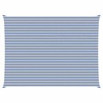 vidaXL Voile d'ombre Bleu et Blanc 6 x 8 m 100   polyester Oxford
