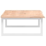 vidaXL Étagère de vasque murale acier et bois de chêne massif