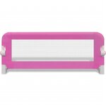 vidaXL Barrière de lit de sécurité pour tout-petits 2Pièces Rose 102x42cm
