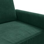vidaXL Fauteuil Vert foncé 60 cm Velours