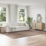 Tapis Shaggy vidaXL avec dos en latex Marron 240x340 cm