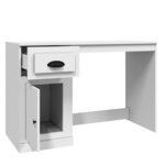 vidaXL Bureau avec tiroir blanc 115x50x75 cm bois d'ingénierie