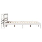 vidaXL Cadre de lit sans matelas blanc 140x190 cm bois de pin massif