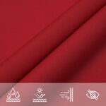 vidaXL Voile de parasol tissu oxford rectangulaire 2x3 5 m rouge