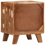 vidaXL Table de chevet 40x32x46 cm bois massif de récupération