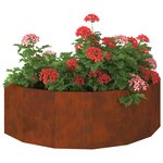 vidaXL Jardinière Rouillé 120 x 60 x 35 cm
